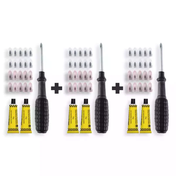 3 Kit Tornillo de Emergencia Rápida
